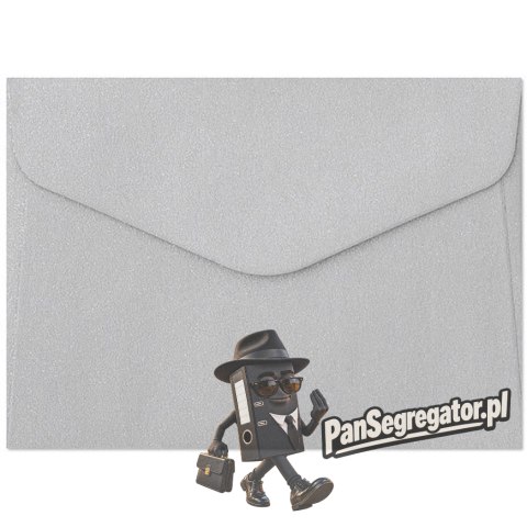 Koperta B7 PEARL srebrny 150g. (10szt.) 280522 Galeria Papieru
