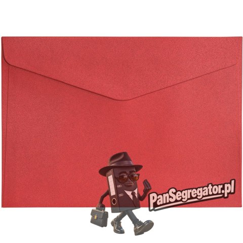Koperta C5 PEARL czerwony 150g (10szt.) 280638 Galeria Papieru