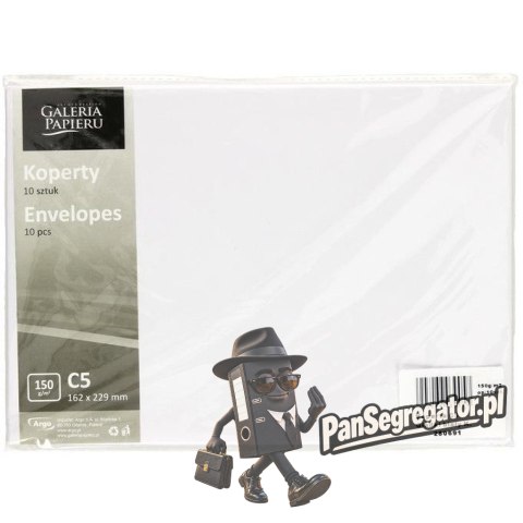 Koperta C5 gładki biały K 150g. (10) 280691 Galeria Papieru