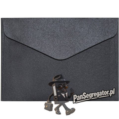 Koperta C6 Pearl czarna 150g. (10szt.) 280277 Galeria Papieru