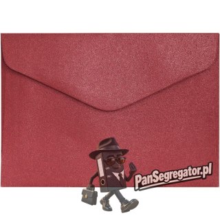 Koperta C6 Pearl czerwony (10szt.) 280238 Galeria Papieru
