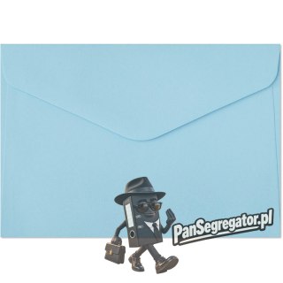 Koperta C6 gładki niebieski satynowany K 130g. (10szt.) 280228 Galeria Papieru