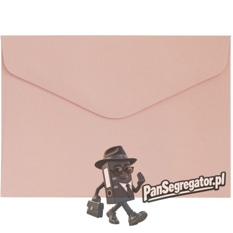 Koperta C6 gładki pudrowy róż satynowany 130g. (10szt.) 280235 Galeria Papieru