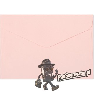 Koperta C6 gładki różowy satynowany K 130g. (10szt.) 280226 Galeria Papieru