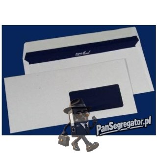 Koperta DL HK biała okno Prawe(400 szt) Super Mail 11239230 NC 110x220, okno 45x90 do dr.laserowych