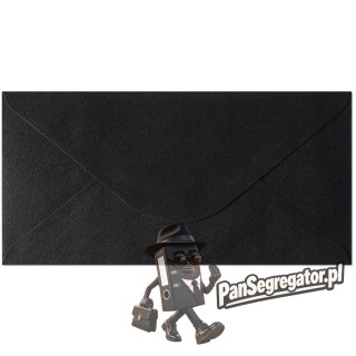 Koperta DL Pearl czarna 150g. (10szt.) 280177 Galeria Papieru