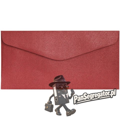 Koperta DL Pearl czerwony K 150g (10szt.) 280138 Galeria Papieru