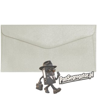 Koperta DL Pearl jasnosrebrny K 150g. (10szt.) 280140 Galeria Papieru