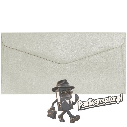 Koperta DL Pearl jasnosrebrny K 150g. (10szt.) 280140 Galeria Papieru