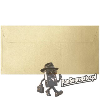 Koperta DL Pearl złoty P 120g.(10szt.) 280115 Galeria Papieru