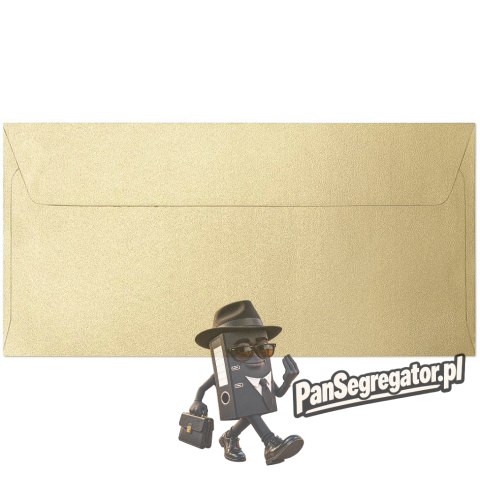 Koperta DL Pearl złoty P 120g.(10szt.) 280115 Galeria Papieru