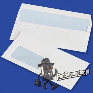 Koperta DL SK białe 75g. okno lewe 45x90mm samoklejace (1000szt.) NC 11221300