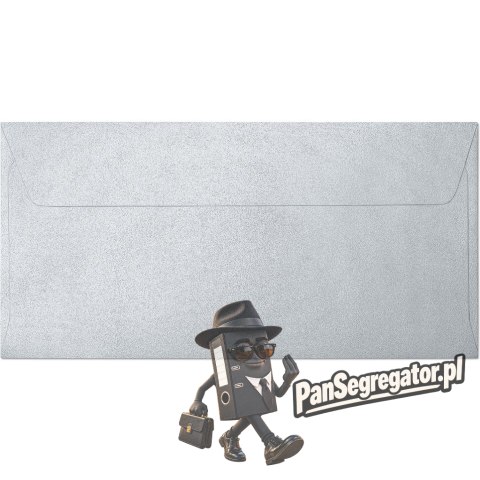 Koperta DL srebrny PEARL P 120g. (10szt.) 280114 Galeria Papieru