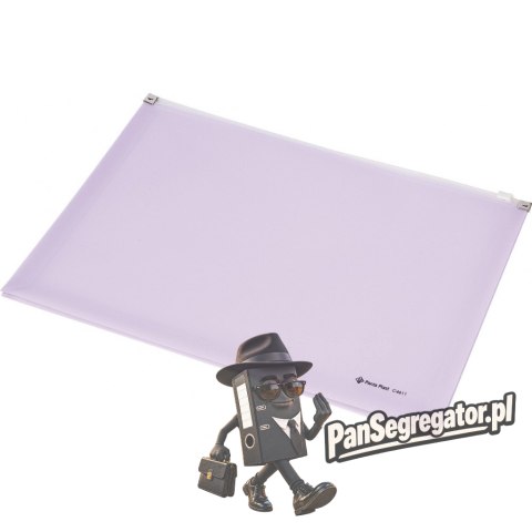 Koperta z suwakiem A4 fioletowa przestrzenna C4611 0410-0038-15 Panta Plast