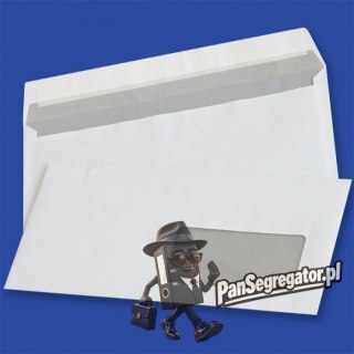 Koperty DL HK białe 80g okno prawe 45x90mm z paskiem (1000szt.) NC 11232210