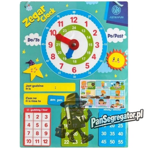 Magnetyczny zestaw do nauki Zegara ASTRAFUN 48el. 338025904