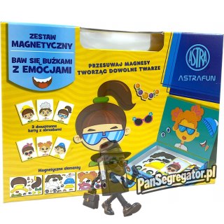 Magnetyczny zestaw kreatywny Make a Face w pudełku z rączką ASTRAFUN 45el. 338025902
