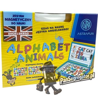 Magnetyczny zestaw kreatywny Nauka Angielskiego w pudełku z rączką ASTRAFUN 76el. 338025901