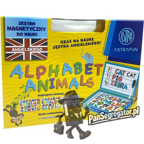 Magnetyczny zestaw kreatywny Nauka Angielskiego w pudełku z rączką ASTRAFUN 76el. 338025901
