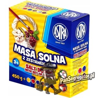 Masa solna 450g + 6 kolorów farb do malowania zestaw 324109001 ASTRA