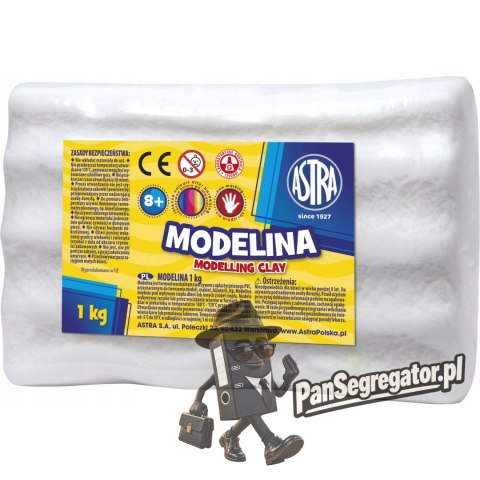 Modelina termoutwardzalna 1kg biała 304111012 ASTRA