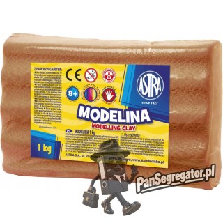 Modelina termoutwardzalna 1kg brązowa 304111002 ASTRA