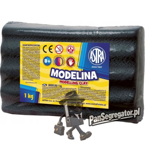 Modelina termoutwardzalna 1kg czarna 304111007 ASTRA