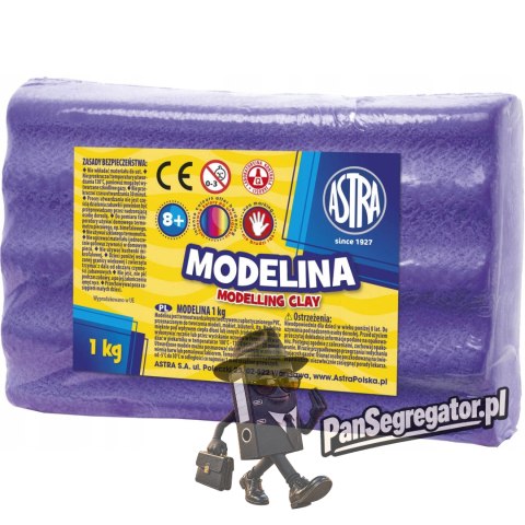 Modelina termoutwardzalna 1kg fioletowa 304111003 ASTRA