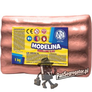 Modelina termoutwardzalna 1kg mleczna czekolada brązowa 304118006 ASTRA