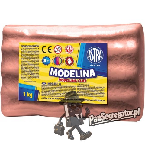 Modelina termoutwardzalna 1kg mleczna czekolada brązowa 304118006 ASTRA