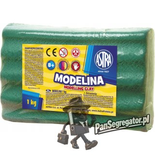 Modelina termoutwardzalna 1kg zielona 304111008 ASTRA