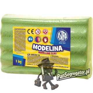 Modelina termoutwardzalna 1kg zielona jasna 304111005 ASTRA