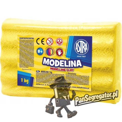 Modelina termoutwardzalna 1kg żółta 304111011 ASTRA