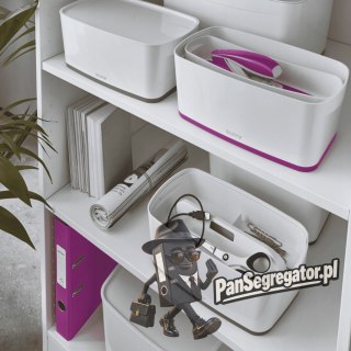 MyBox mały z pokrywką, biało-fioletowy LEITZ 52291062