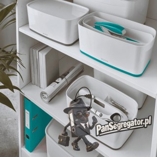 MyBox mały z pokrywką, biało-turkusowy LEITZ 52291051