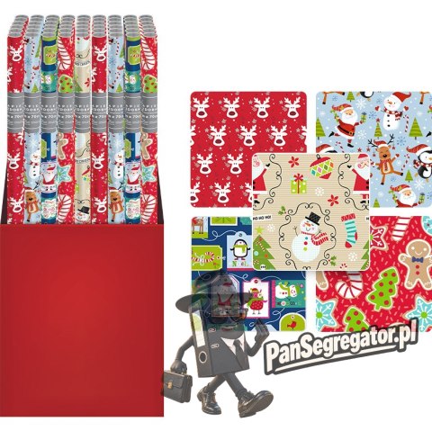 Papier świąteczny CHRISTMAS KIDS 200x70cm INTERDRUK