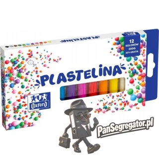 Plastelina 12 kolorów 400167086 OXFORD