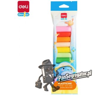 Plastelina 12 kolorów wałeczki EH719-12 DELI