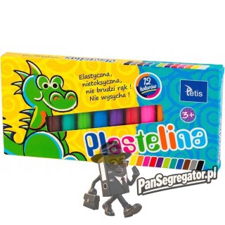 Plastelina 12kol.15g KP001-D TETIS