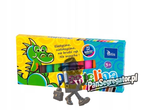 Plastelina 12kol.15g KP001-D TETIS