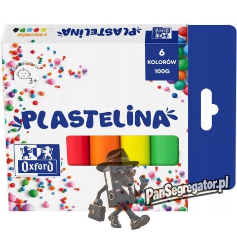 Plastelina 6 kolorów 400167089 OXFORD