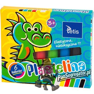Plastelina 6kol.15g KP001-A TETIS
