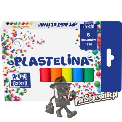 Plastelina 8 kolorów 400167088 OXFORD
