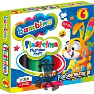 Plastelina dla dzieci Zestaw 6 kolorów BAMBINO St.Majewski