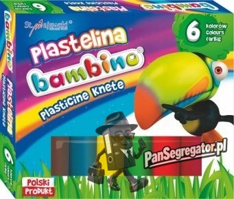 Plastelina dla dzieci Zestaw 6 kolorów BAMBINO St.Majewski