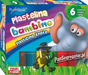 Plastelina dla dzieci Zestaw 6 kolorów BAMBINO St.Majewski
