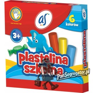 Plastelina dla dzieci szkolna AS zestaw 6 kolorów 303219001 ASTRA