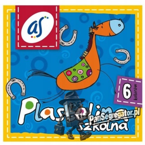 Plastelina dla dzieci szkolna AS zestaw 6 kolorów 303219001 ASTRA