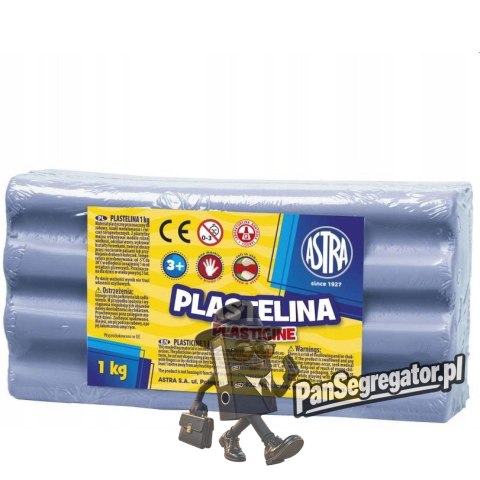 Plastelina szkolna dla dzieci 1kg błękitna 303111014 ASTRA