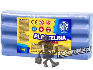 Plastelina szkolna dla dzieci 1kg błękitna 303111014 ASTRA
